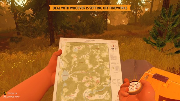 Karte und Kompass helfen bei der Orientierung. (Screenshot: Golem.de)